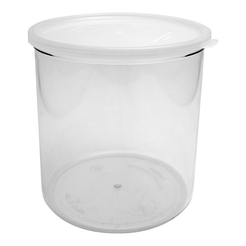 Indelis CAMBRO apvalus (su dangteliu, skaidrus) (h-17.5cm; Ø-15.7cm, 2.4l)