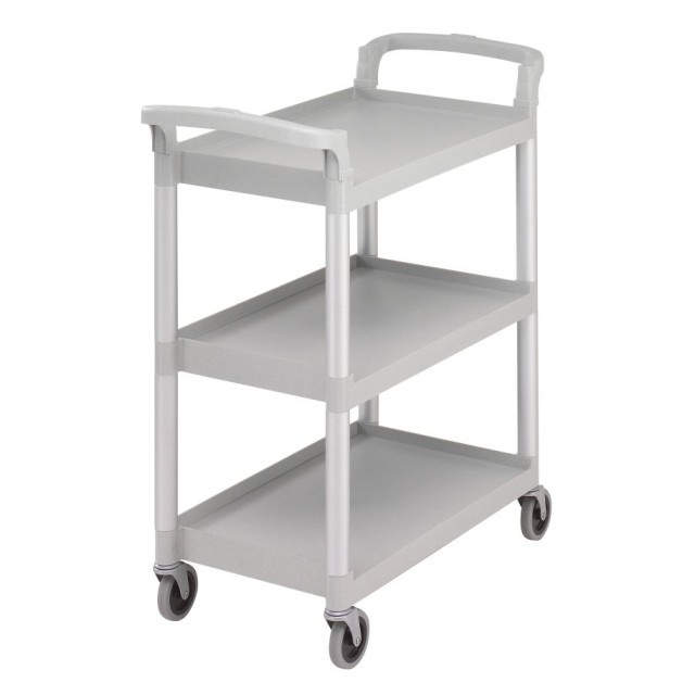 Vežimėlis aptarnavimui CAMBRO (3 lentynų; pilkas) (83.5x41.3x96.5cm)