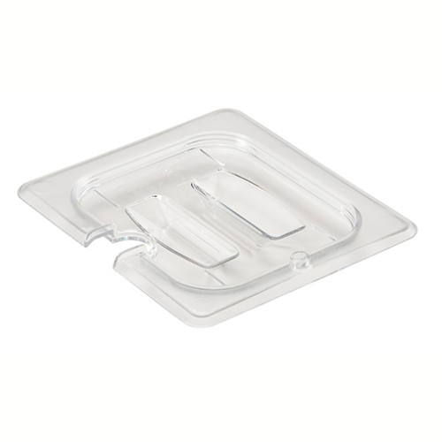 Dangtelis su rankena ir anga šaukštui CAMBRO (skaidrus polikarb.) (GN1 6-16.2x17.6cm)